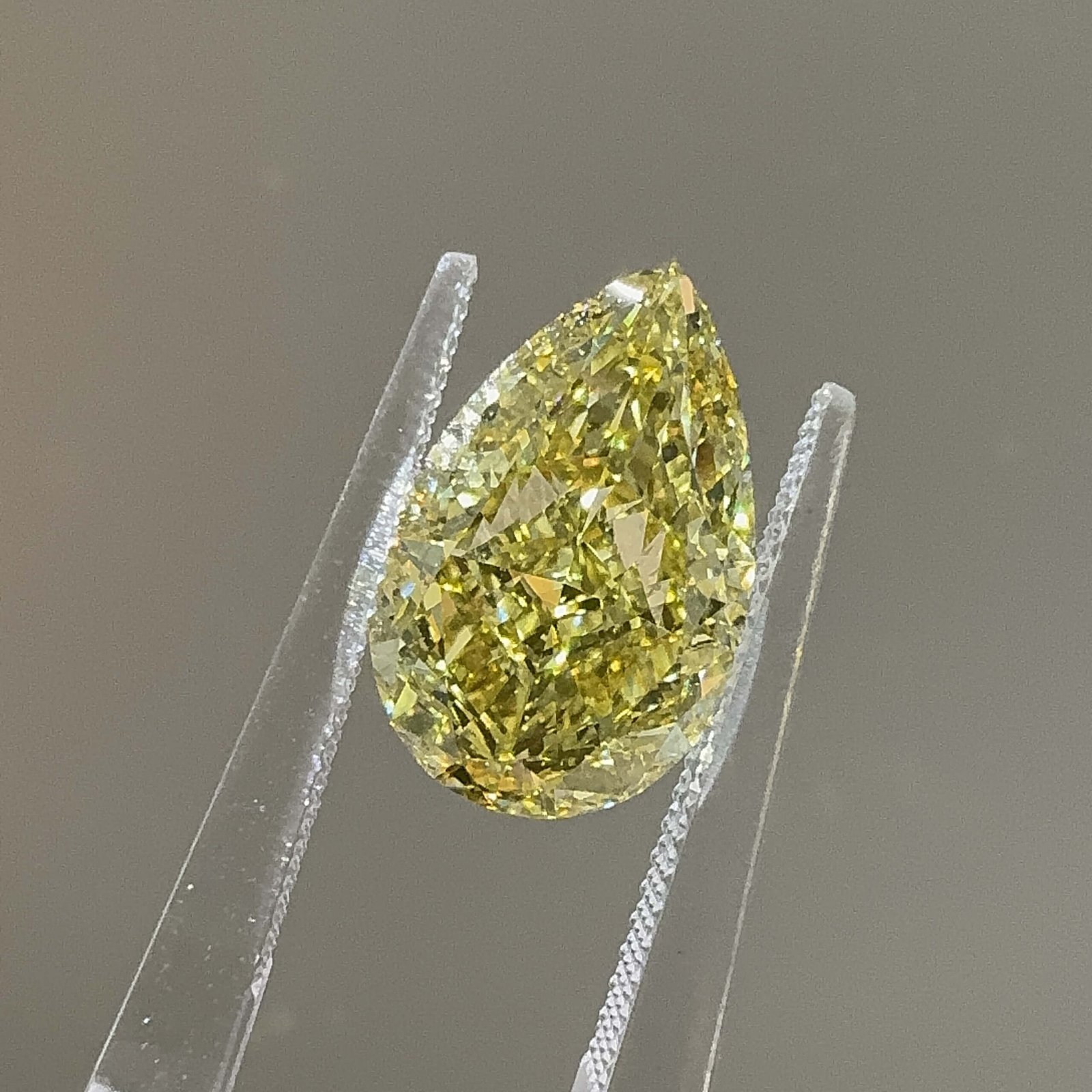 5.03ct pear cut fancy intense yellow lab grown diamond 5.03ct pear cut fancy intense yellow lab grown diamond