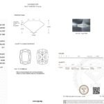5,04 ct kussenslijpsel, fancy intens gele laboratoriumdiamant