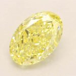 2.05ct oval cut fancy intense yellow lab grown diamond 1 2.05克拉橢圓形切割艷彩濃黃實驗室培育鑽石