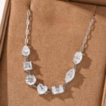 Vòng cổ mặt dây chuyền Moissanite nhiều hình dạng 6,8ct