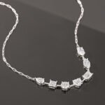 Vòng cổ mặt dây chuyền Moissanite nhiều hình dạng 6,8ct