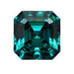 Asscher cut green Moissanite 1 Asscher cut green Moissanite