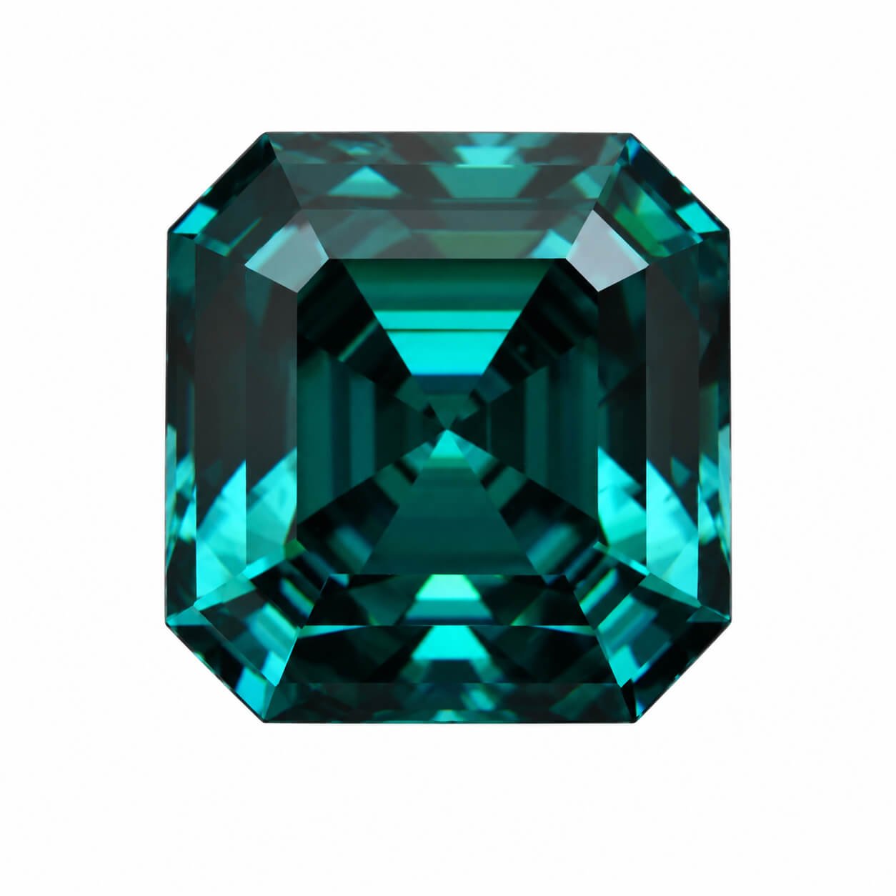 Asscher cut green Moissanite Asscher cut green Moissanite