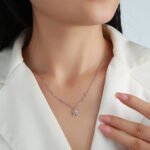 五角星形梨形莫桑石項鍊 5 五角星形梨形莫桑石項鍊