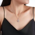 Hexagram evil eye Moissanite pendant necklace 5 Colar com pingente de moissanita com olho grego hexagrama