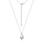 Collana con ciondolo a forma di cuore in moissanite "Amore infinito" 1 Collana con ciondolo a forma di cuore in moissanite "Amore infinito"