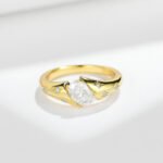 Nhẫn đính hôn Moissanite cắt hình bầu dục 4 Nhẫn đính hôn Moissanite cắt hình bầu dục