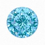 قطع برتغالي مزروع في المعمل Paraiba YAG