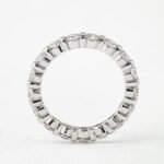 Round cut Moissanite eternity ring