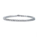 Round cut Moissanite tennis bracelet 1 Vòng tay tennis Moissanite cắt tròn