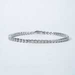 Round cut Moissanite tennis bracelet 2 Vòng tay tennis Moissanite cắt tròn