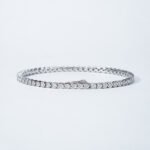 Round cut Moissanite tennis bracelet 3 Vòng tay tennis Moissanite cắt tròn
