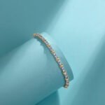 X design round cut Moissanite bracelet