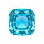 Potongan bantal bersertifikat AGL yang ditanam di laboratorium Paraiba 1 cushion cut lab grown Paraiba YAG