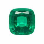 AGL certified cushion cut lab grown emerald 1 cushion cut lab grown emerald