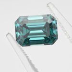 Emerald cut green Moissanite 2 emerald cut green Moissanite 01