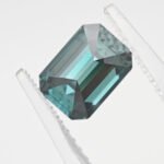 Emerald cut green Moissanite 3 emerald cut green Moissanite 02