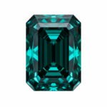Emerald cut green Moissanite 1 emerald cut green Moissanite