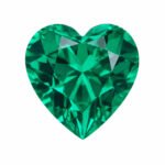 AGL certified heart cut lab grown emerald 1 heart cut lab grown emerald