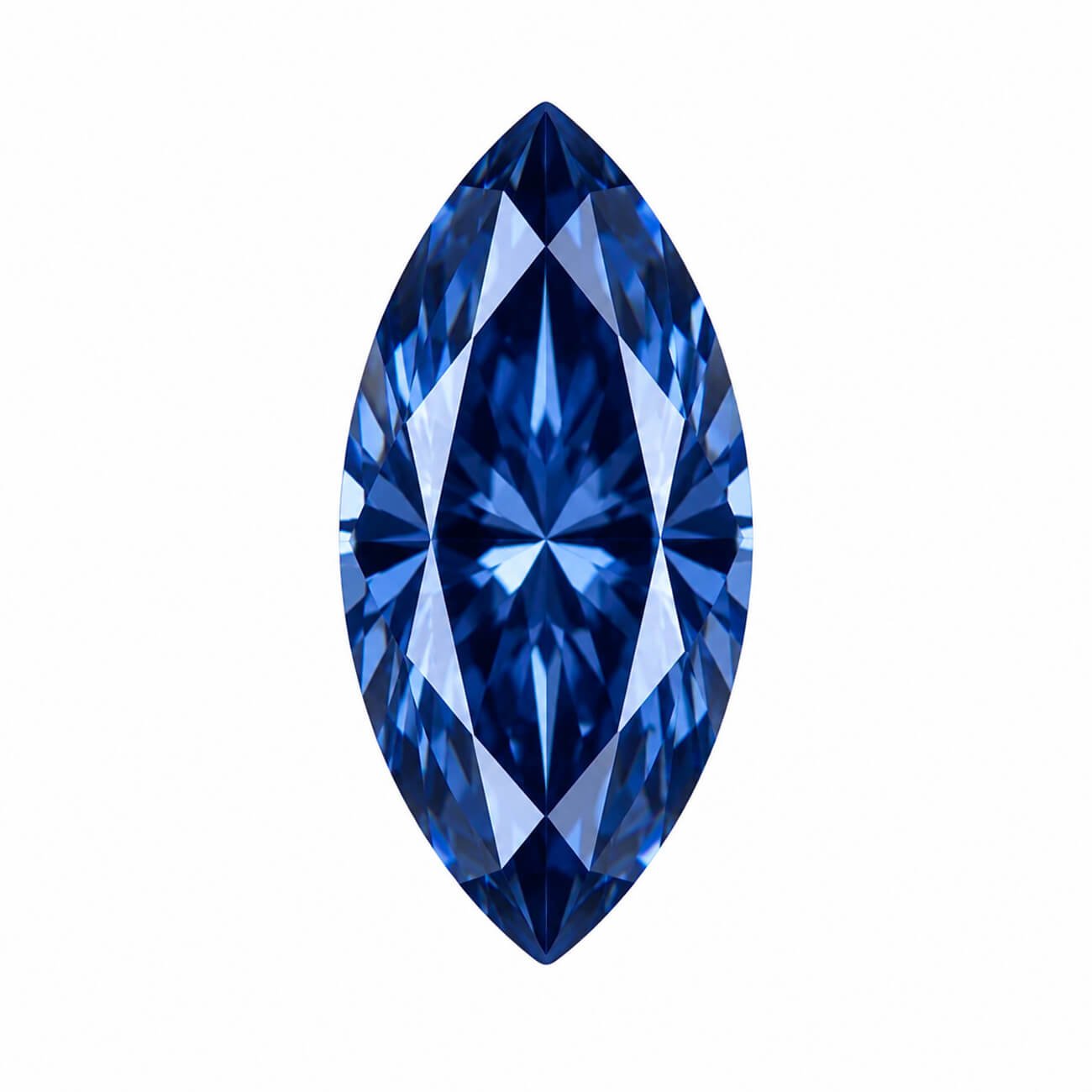 moissanite bleue taille marquise moissanite bleue taille marquise