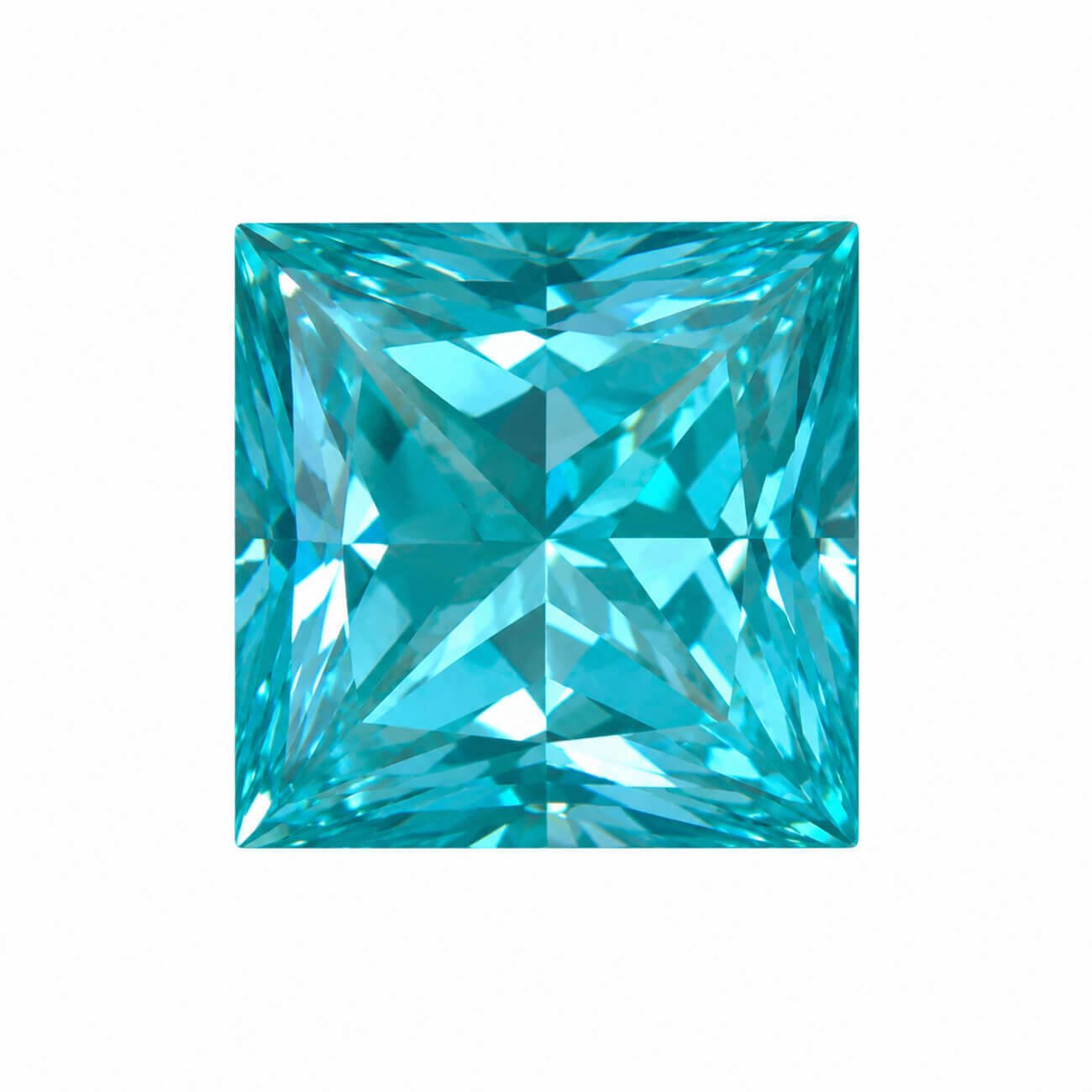 Paraiba YAG cắt kiểu công chúa, được nuôi cấy trong phòng thí nghiệm. Paraiba YAG cắt kiểu công chúa, được nuôi cấy trong phòng thí nghiệm.