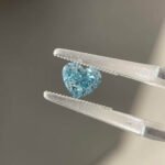 1,11 ct herzförmiger, intensiv blauer, im Labor gezüchteter Diamant 1 1,11 ct herzförmiger, intensiv blauer, im Labor gezüchteter Diamant