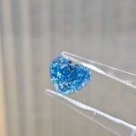 3.31ct heart cut fancy vivid blue lab grown diamond