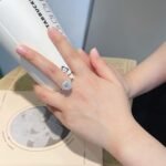 6 prongs halo setting round lab grown diamond engagement ring