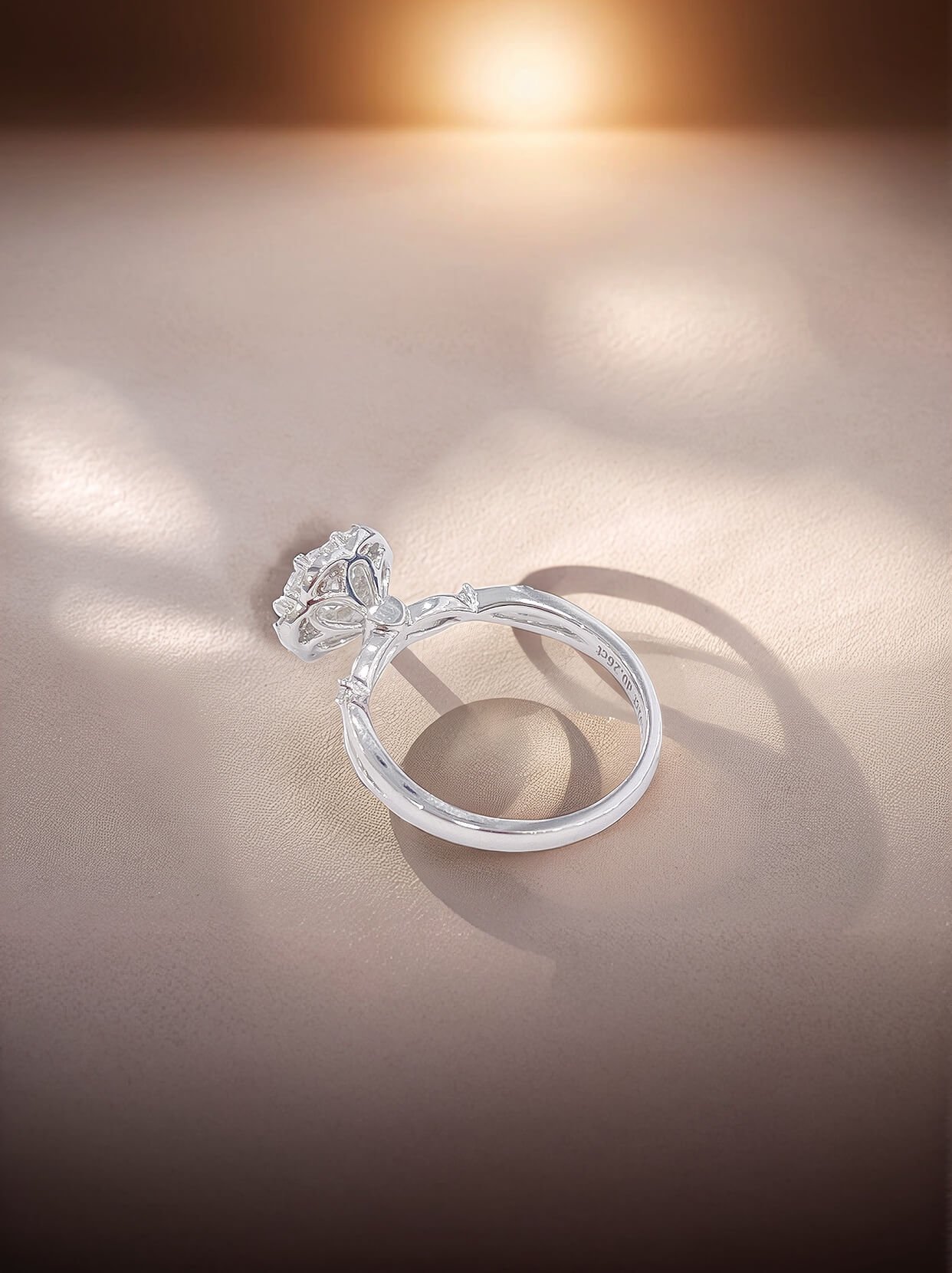 6 prongs halo setting round lab grown diamond engagement ring 6 prongs halo setting round lab grown diamond engagement ring