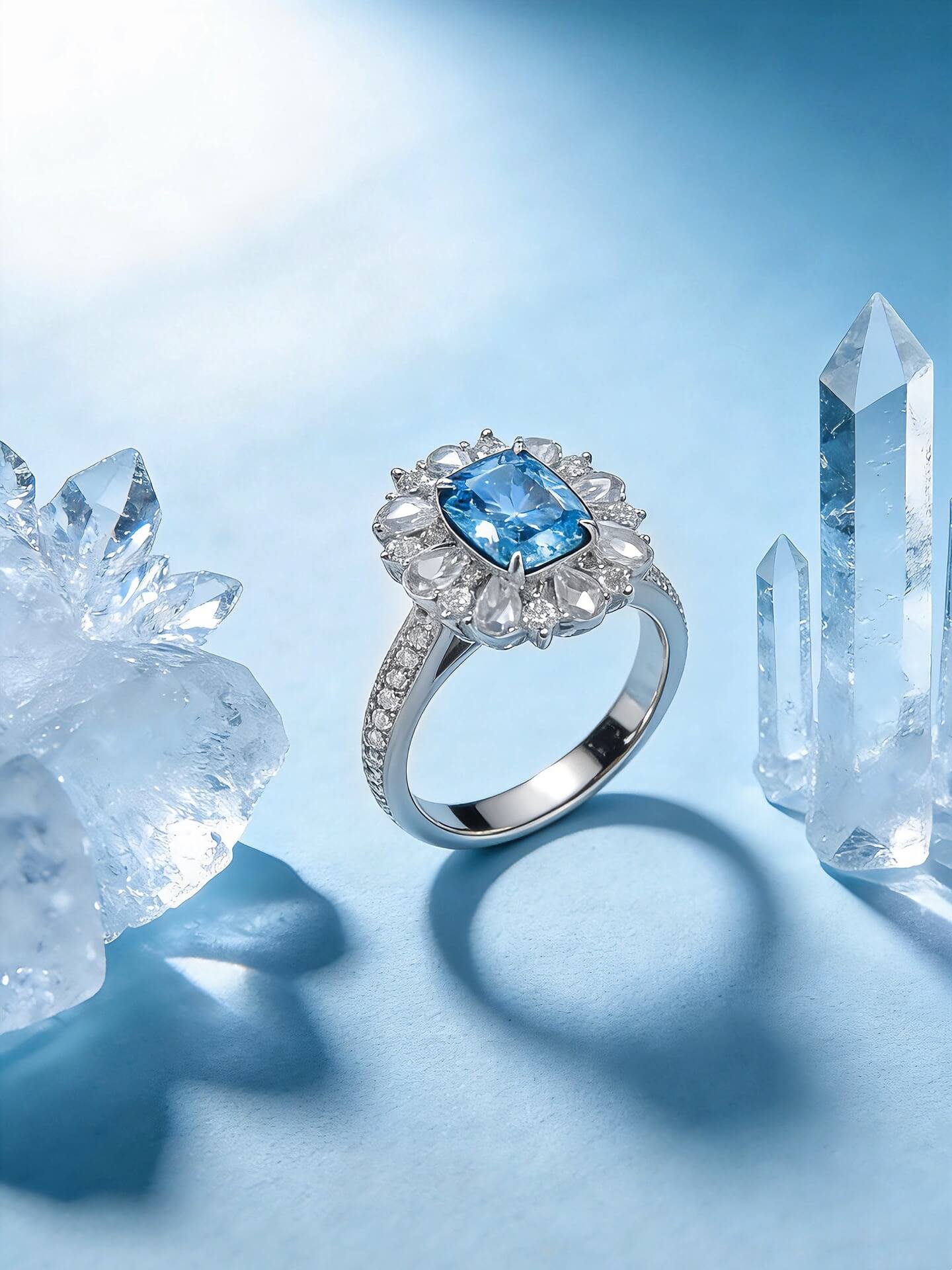 Halo setting cushion cut lab grown diamond engagement ring Halo setting cushion cut lab grown diamond engagement ring
