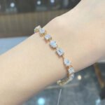 Irregular lab grown diamond bracelet