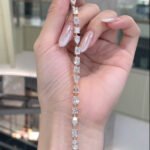 Irregular lab grown diamond bracelet