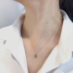 Marquise cut lab grown green diamond pendant necklace 5 Marquise cut lab grown green diamond pendant necklace