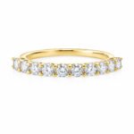 Round cut lab grown diamond eternity ring 03