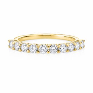 Round cut lab grown diamond eternity ring 03