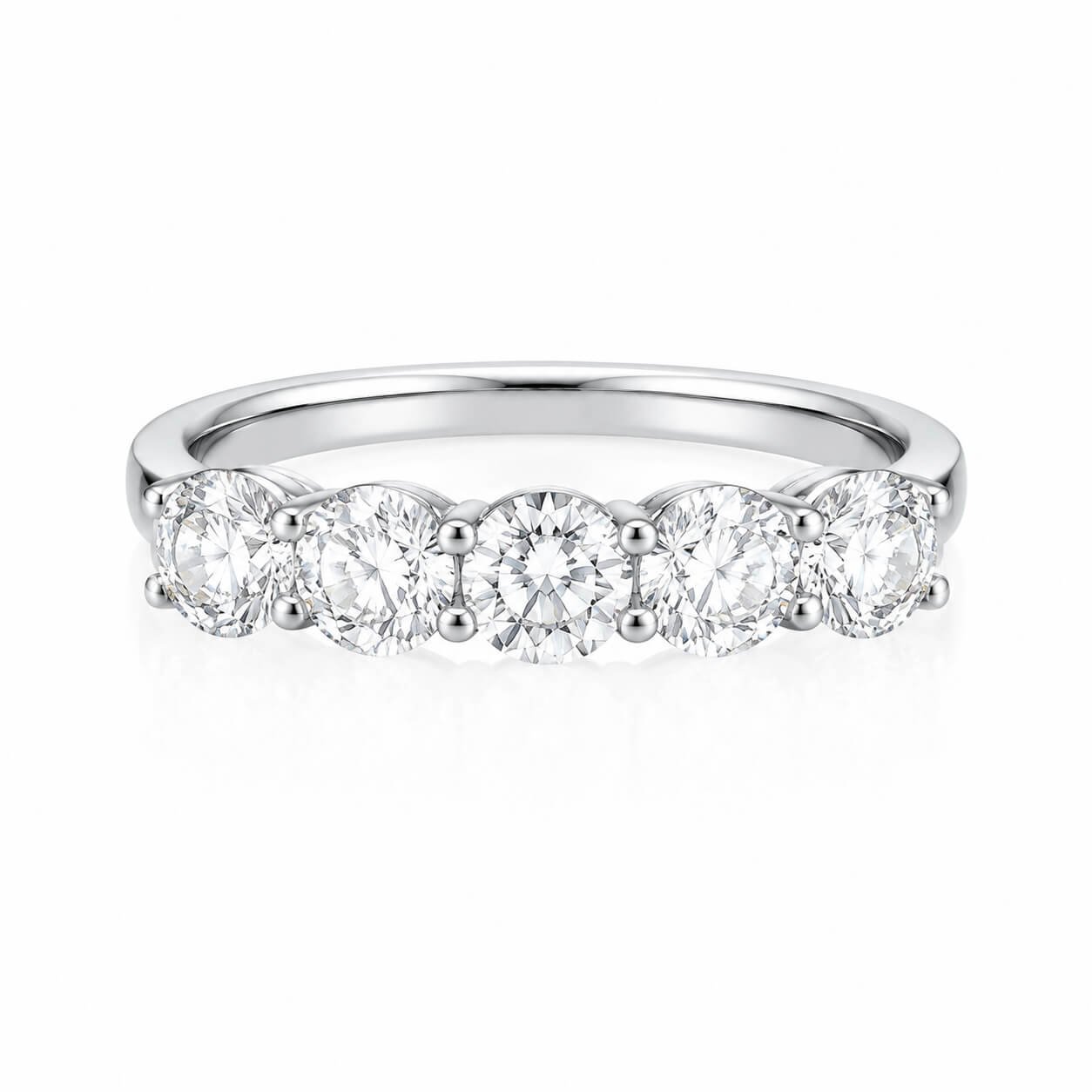 Round cut lab grown diamond eternity ring 04 Round cut lab grown diamond eternity ring 04