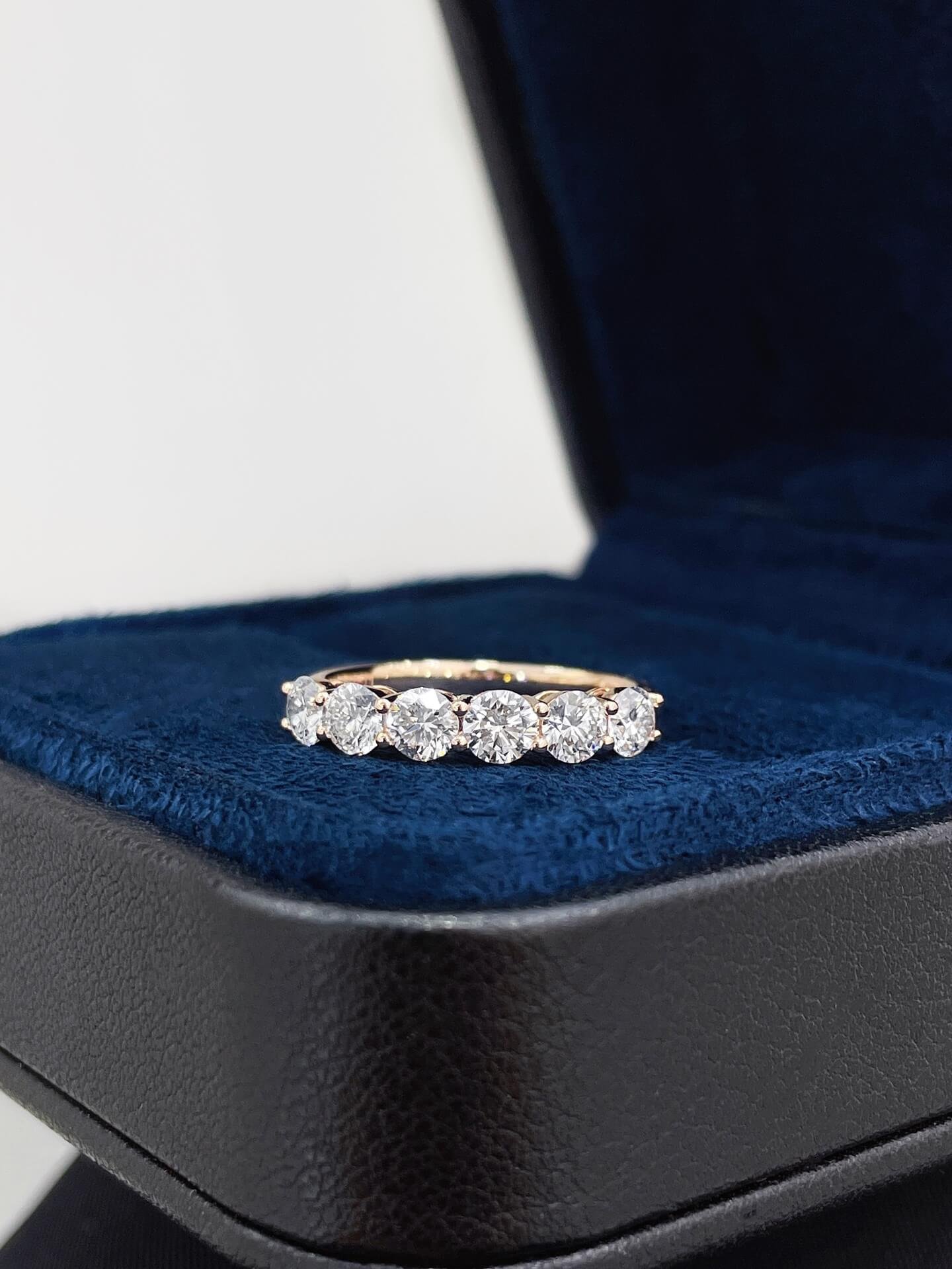 Round cut lab grown diamond eternity ring Round cut lab grown diamond eternity ring