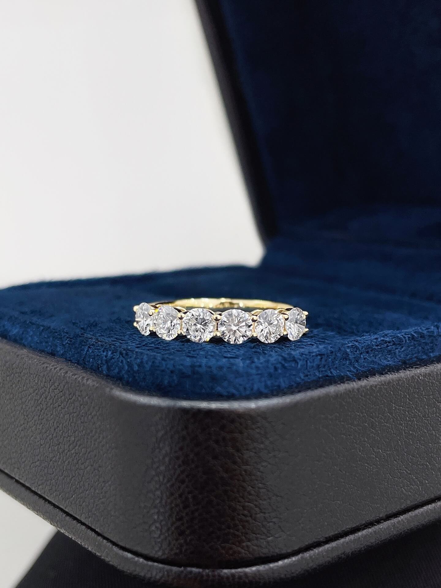 Round and pear cut lab grown diamond engagement ring Round and pear cut lab grown diamond engagement ring
