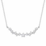 Smiling star lab grown diamond pendant necklace
