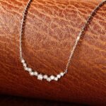 Smiling star lab grown diamond pendant necklace