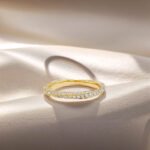 Full setting wrap round cut lab grown diamond eternity ring