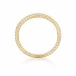 Full setting wrap round cut lab grown diamond eternity ring