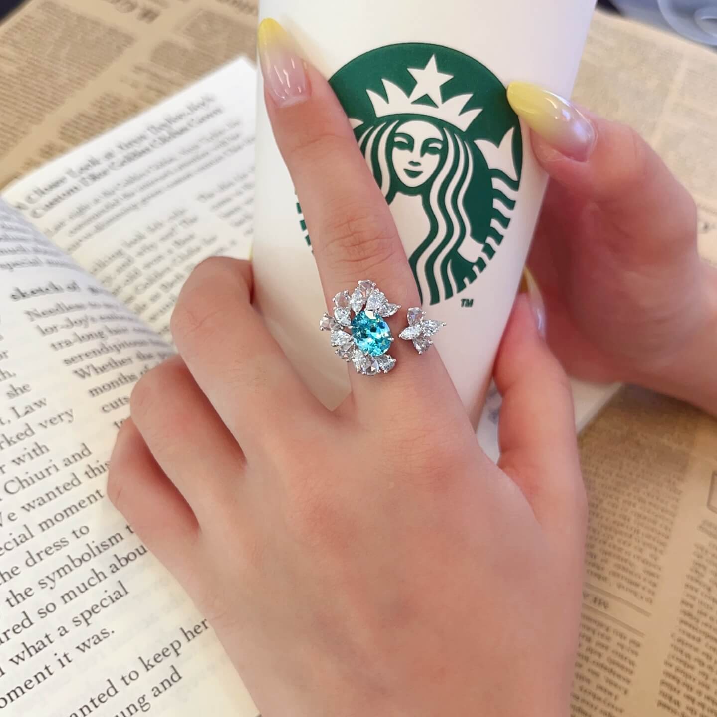 Halo setting oval cut lab grown Paraiba engagement ring 01 Halo setting oval cut lab grown Paraiba engagement ring 01