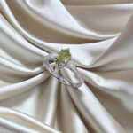 Marquise cut lab grown green diamond three stones engagement ring 3 Marquise cut lab grown green diamond three stones engagement ring