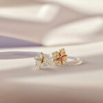 X design lab grown diamond earrings stud