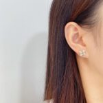 X design lab grown diamond earrings stud