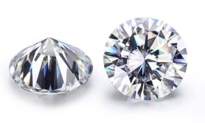 pietre preziose sciolte di moissanite a taglio rotondo
